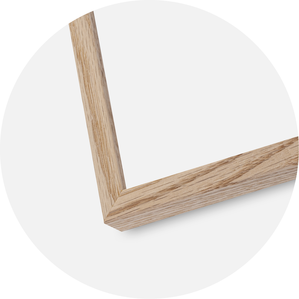 Keret E-Line Wide Tölgy 70x100 cm - Paszpartu Fekete 59,4x84 cm (A1)