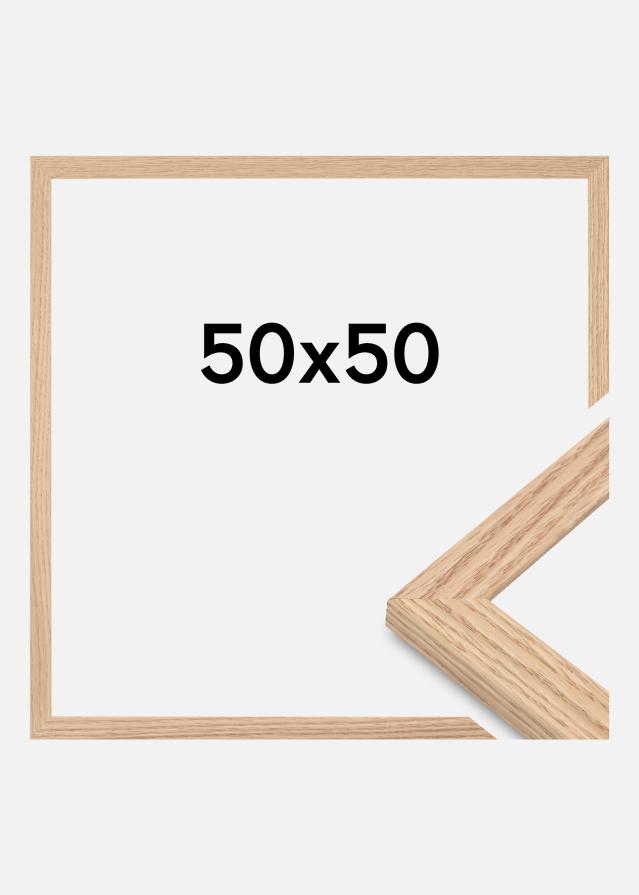 Keret Tidlös Akrilüveg Tömör Tölgy 50x50 cm