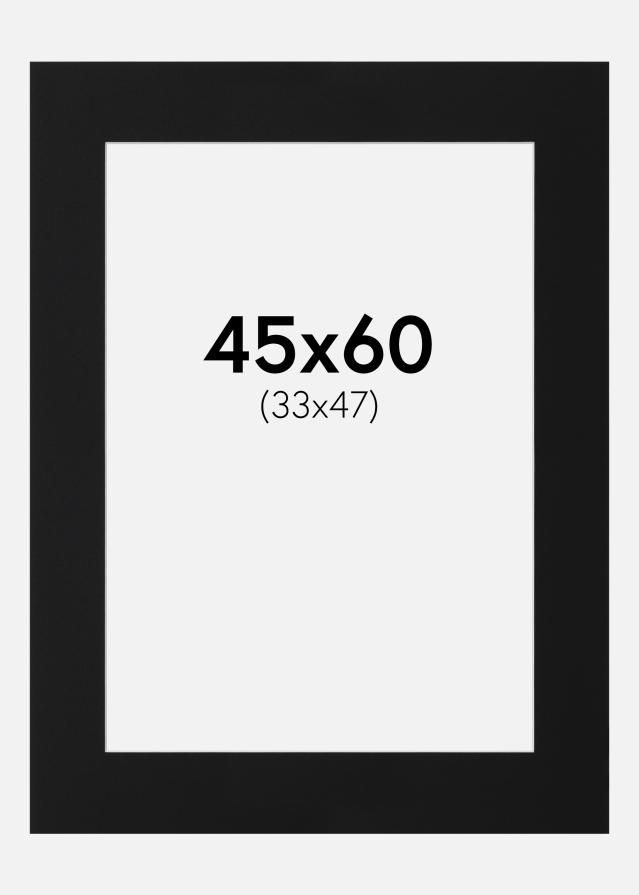 Paszpartu Fekete Standard (Fehér Mag) 45x60 cm (33x47)