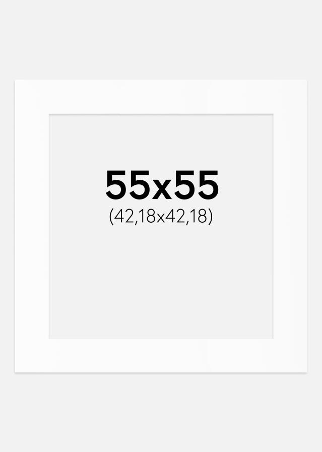 Paszpartu Standard fehér (fehér mag) 55x55 cm (42,18x42,18)