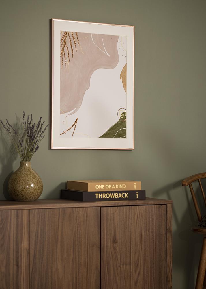 Keret Poszter Frame Aluminum Akrilüveg Rozé arany 70x100 cm