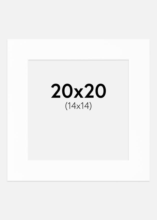 Paszpartu Canson Fehér Fehér él 20x20 cm (14x14)