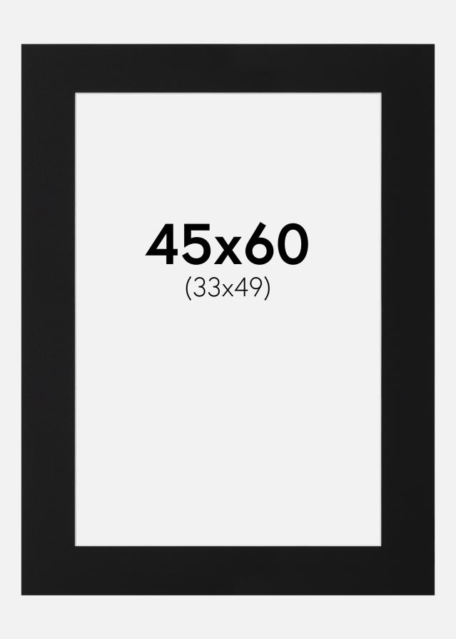 Paszpartu Fekete Standard (Fehér Mag) 45x60 cm (33x49)