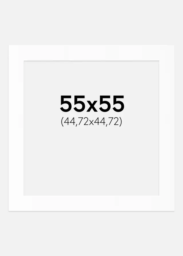 Paszpartu Standard fehér (fehér mag) 55x55 cm (44,72x44,72)