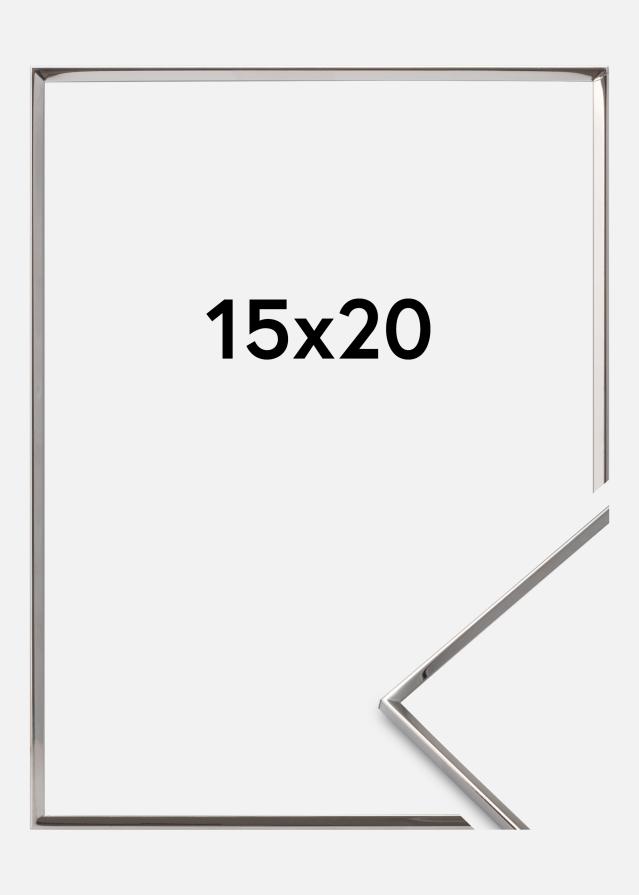 Keret Sima Fém Ezüst 15x20 cm