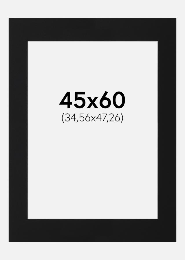 Paszpartu Fekete Standard (Fehér Mag) 45x60 cm (34,56x47,26)