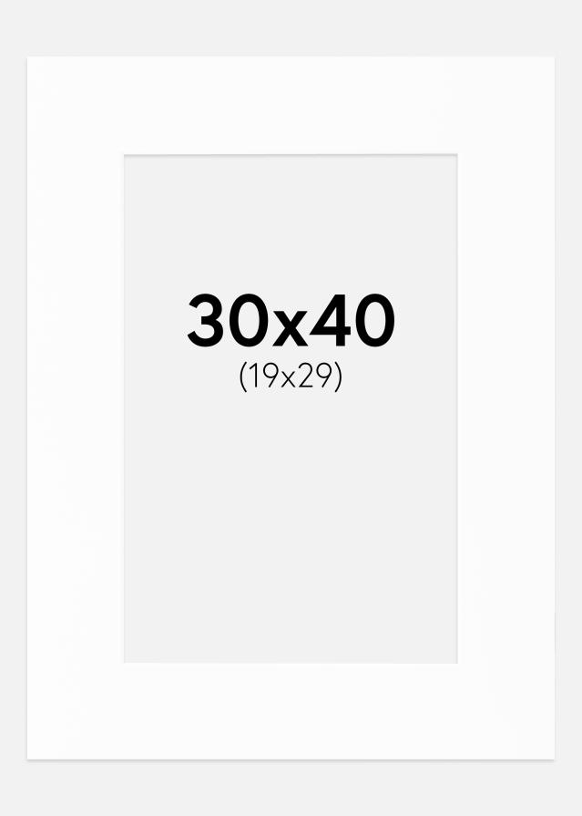 Paszpartu Canson Fehér Fehér él 30x40 cm (19x29)