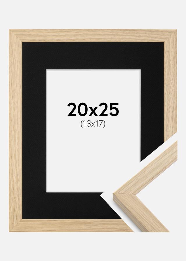 Keret Grimsåker Tölgy 20x25 cm - Paszpartu Fekete 14x18 cm