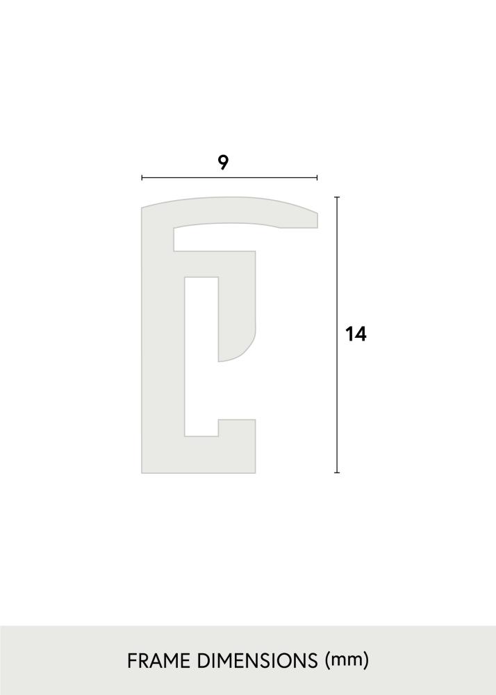 Keret Scandi Akrilüveg Matt Fekete 30x40 cm