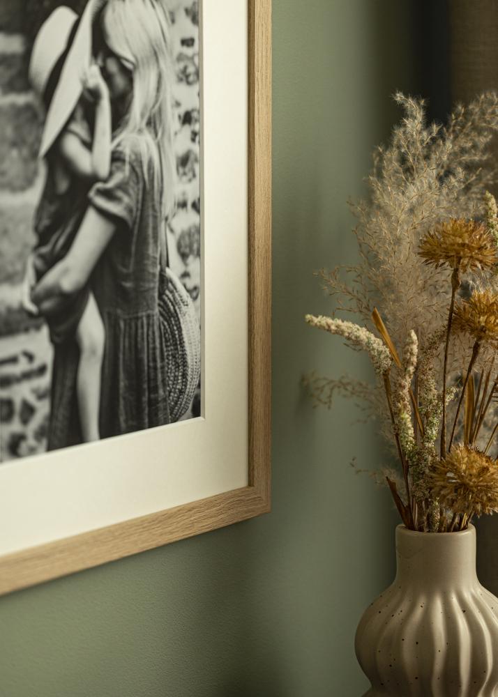 Paszpartu Piszkosfehér Fehér él 50x60 cm (39x49)