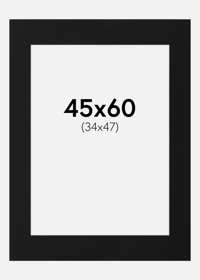 Paszpartu Fekete Standard (Fehér Mag) 45x60 cm (34x47)