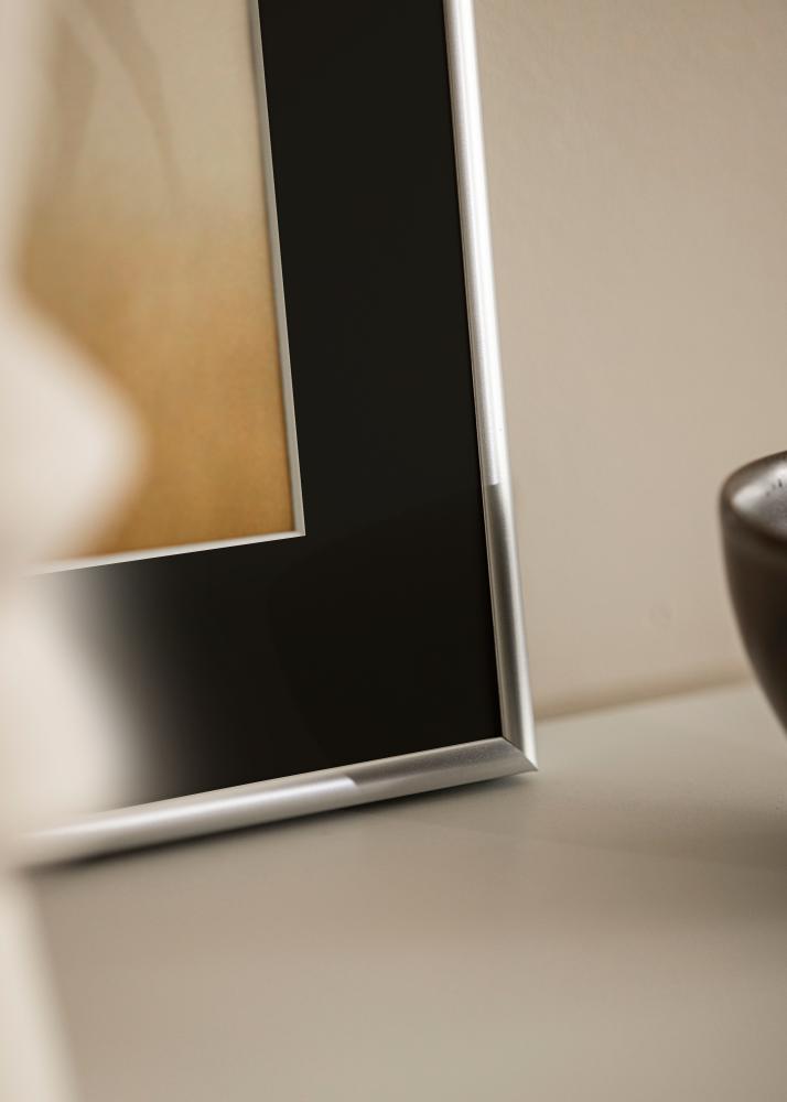 Keret Victoria Ezüst 40x50 cm - Paszpartu Fekete 30x40 cm