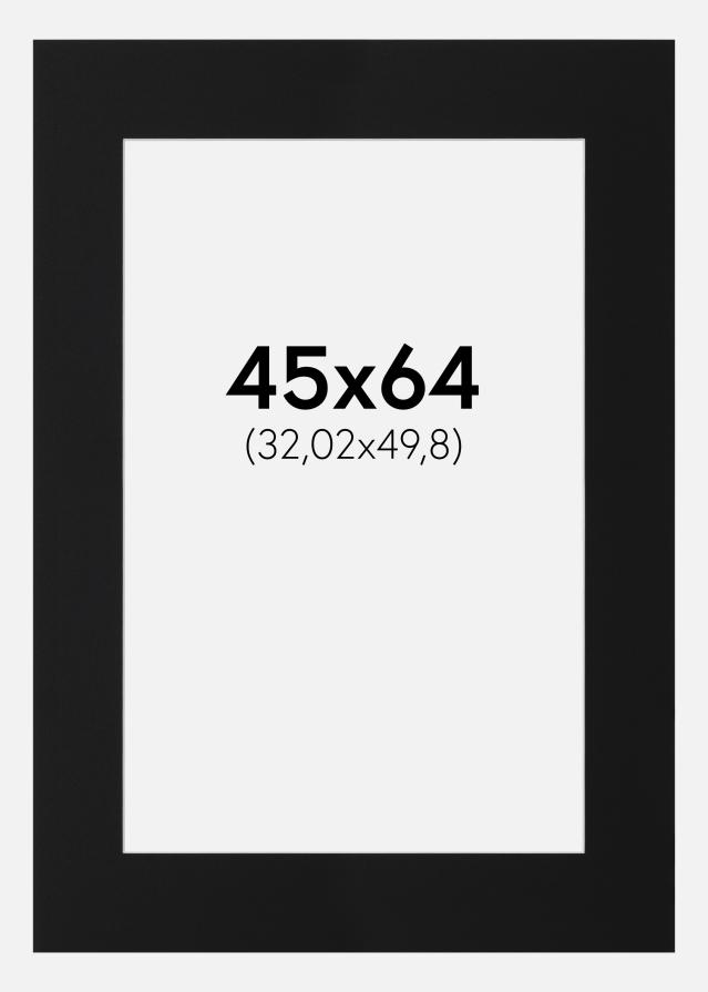 Paszpartu Fekete Standard (Fehér Mag) 45x64 cm (32,02x49,8)