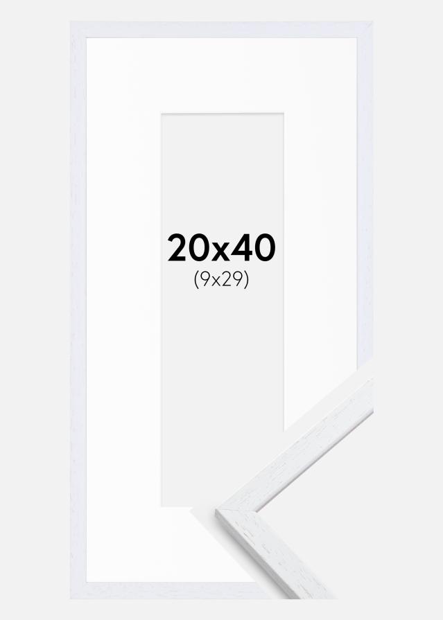 Keret Edsbyn Warm White 20x40 cm - Paszpartu Fehér 10x30 cm