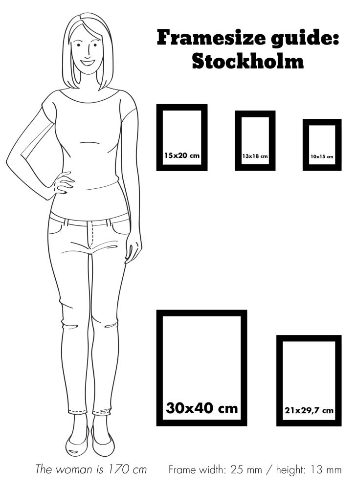 Keret Stockholm Fehér 15x20 cm