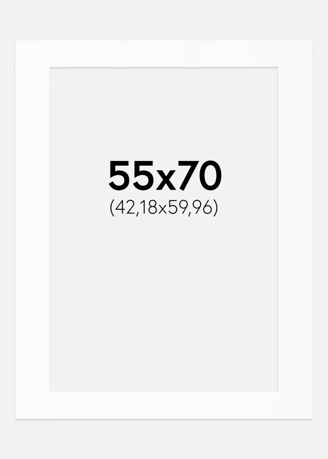 Paszpartu Standard fehér (fehér mag) 55x70 cm (42,18x59,96)