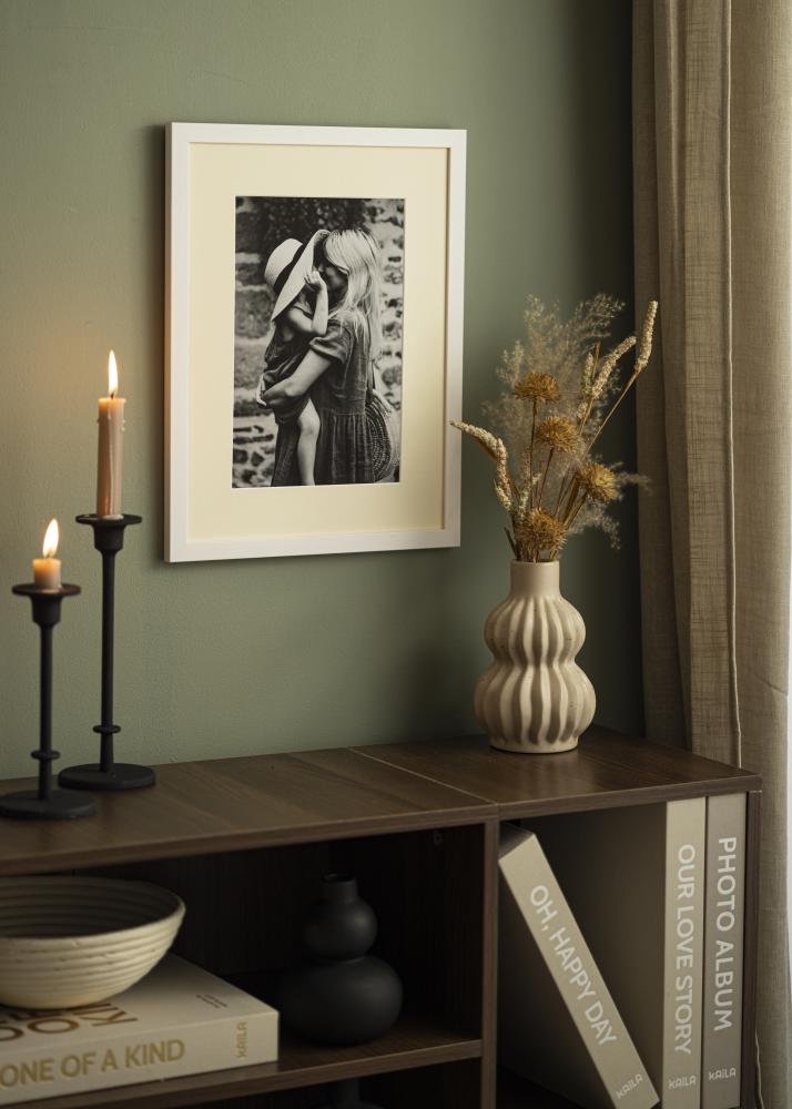 Paszpartu Antique White Fehér él 50x60 cm (39x49)