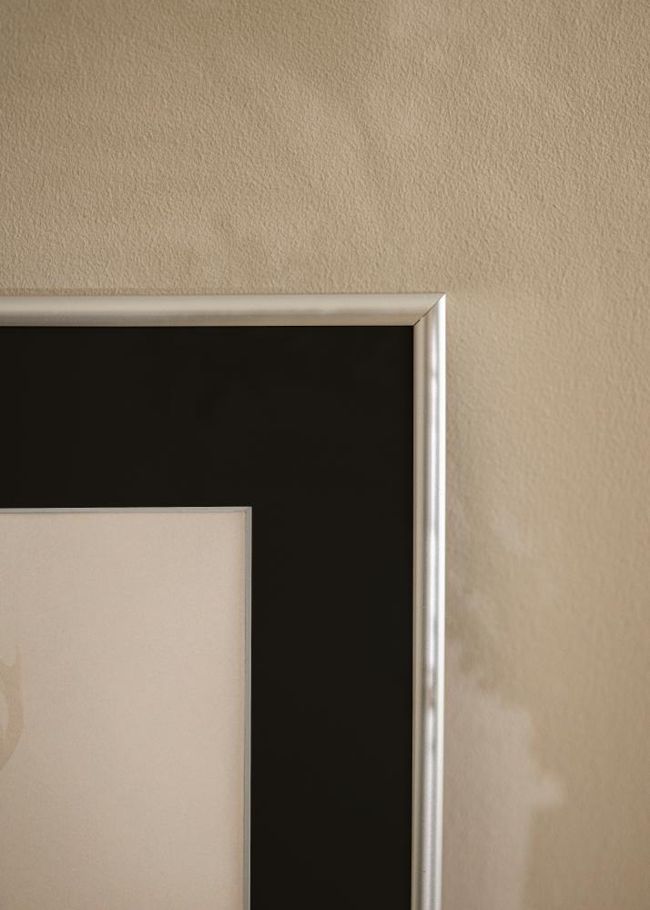 Keret Victoria Ezüst 40x50 cm - Paszpartu Fekete 30x40 cm