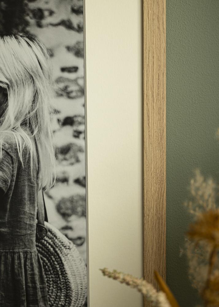 Paszpartu Piszkosfehér Fehér él 50x60 cm (39x49)