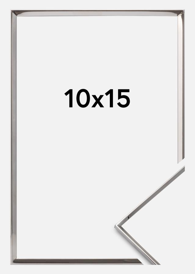 Keret Sima Fém Ezüst 10x15 cm