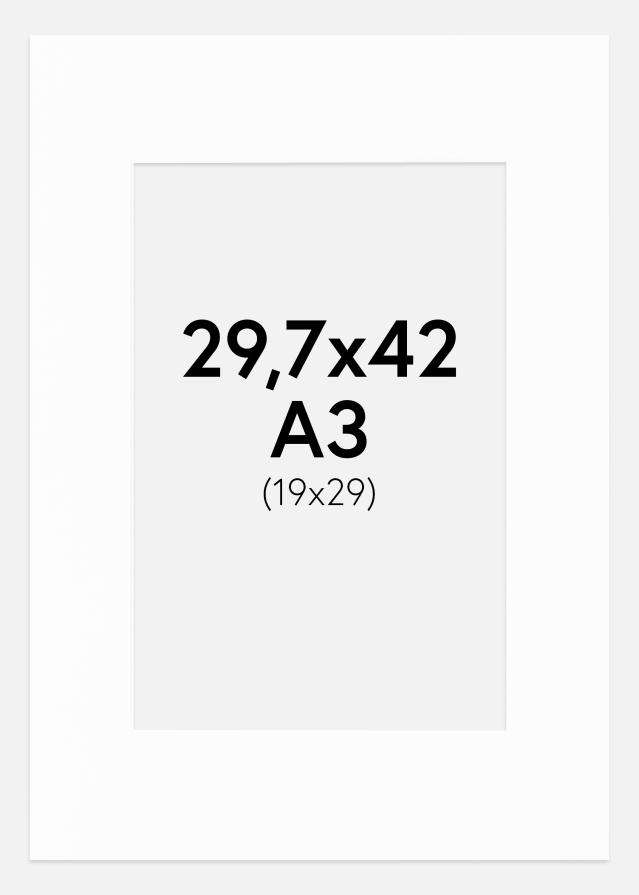 Paszpartu Canson Fehér Fehér él 29,7x42 cm (19x29)