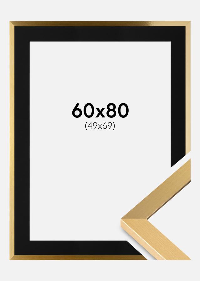 Keret Selection Arany 60x80 cm - Paszpartu Fekete 50x70 cm