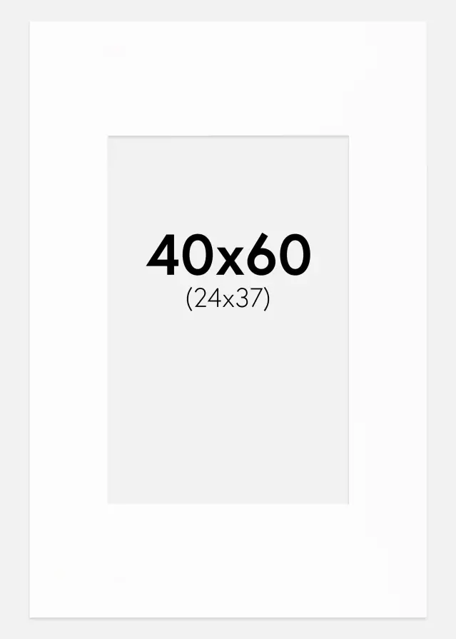 Paszpartu Canson Fehér Fehér él 40x60 cm (24x37)