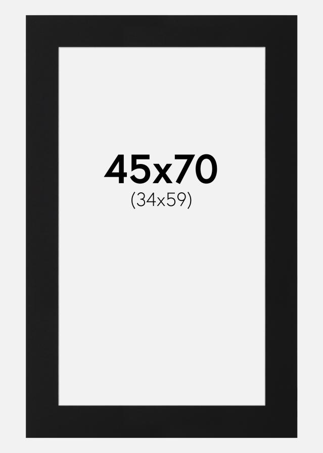 Paszpartu Fekete Standard (Fehér Mag) 45x70 cm (34x59)