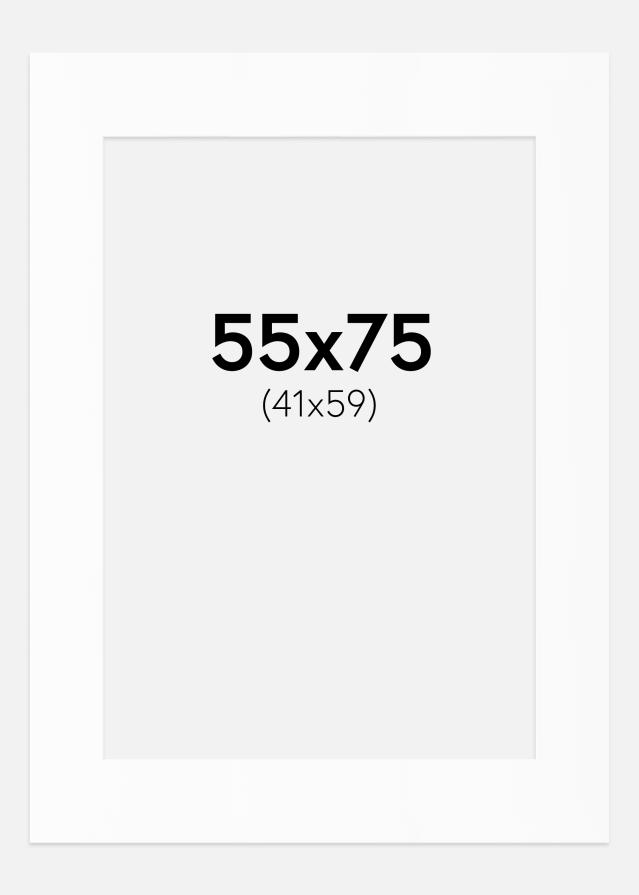 Paszpartu Standard fehér (fehér mag) 55x75 cm (41x59)