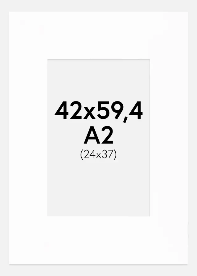 Paszpartu Canson Fehér Fehér él 42x59,4 cm (24x37)