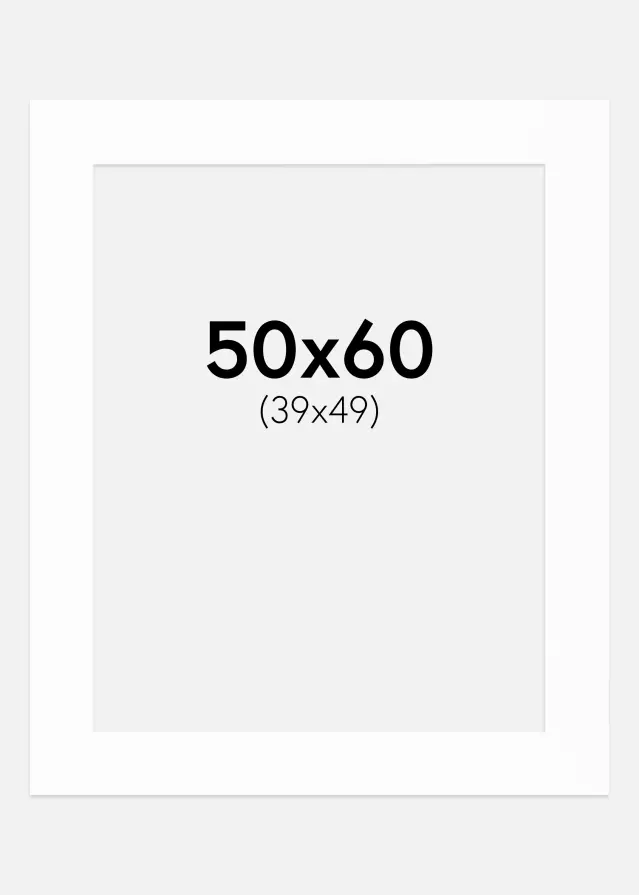 Paszpartu Canson Fehér Fehér él 50x60 cm (39x49)