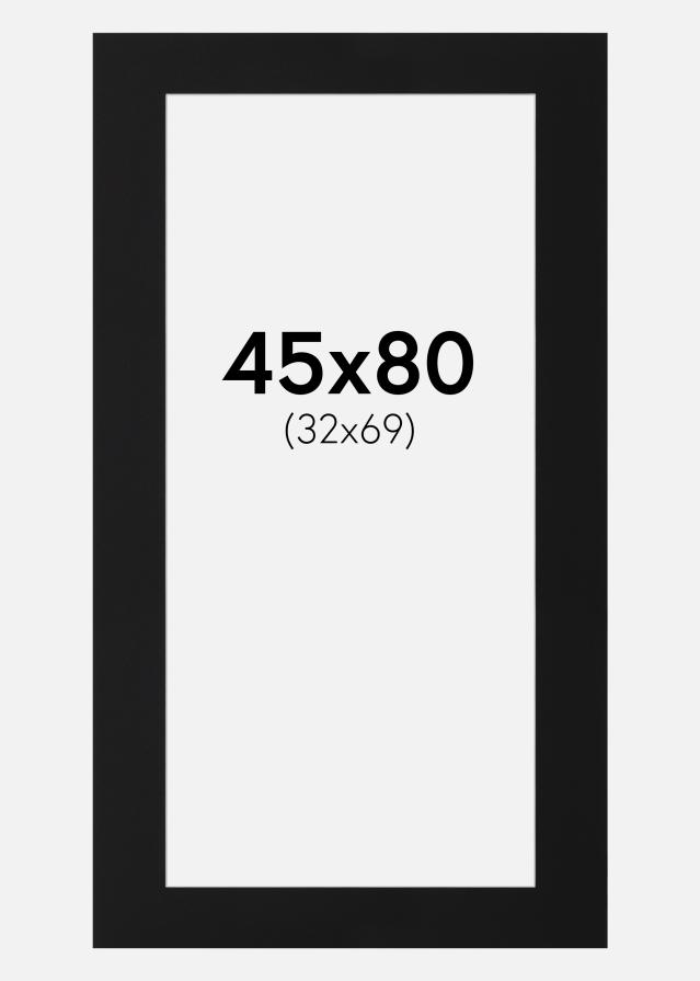 Paszpartu Fekete Standard (Fehér Mag) 45x80 cm (32x69)