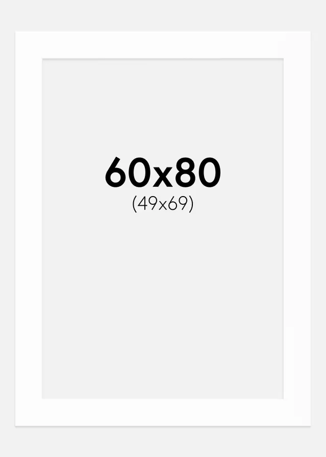 Paszpartu Canson Fehér Fehér él 60x80 cm (49x69)