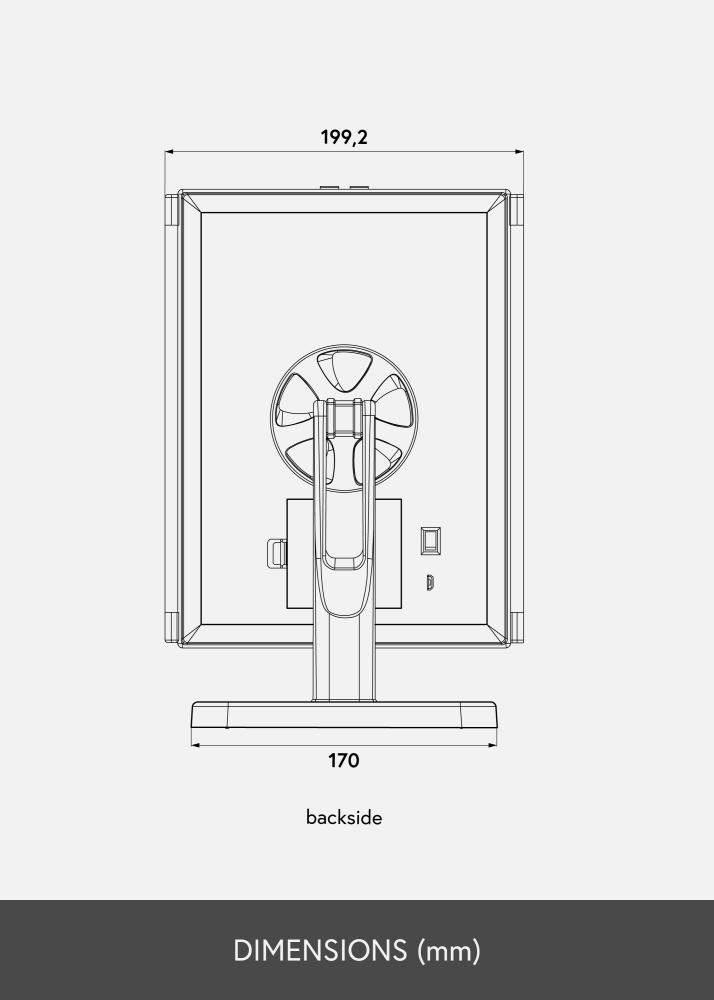 KAILA Sminktükör Fold II Fehér - 38x25 cm