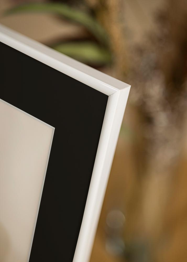 Keret Victoria Fehér 13x18 cm - Paszpartu Fekete 3,5x5 inches