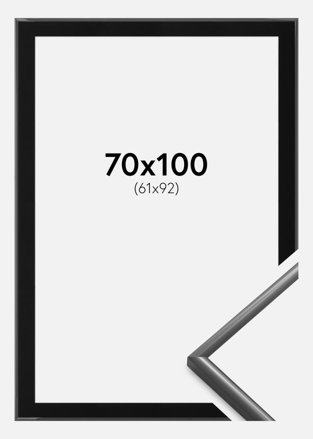 Keret New Lifestyle Sötétszürke 70x100 cm - Paszpartu Fekete 62x93 cm