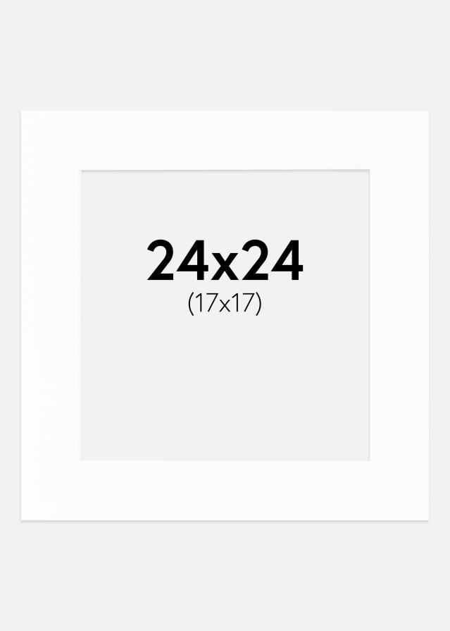 Paszpartu Canson Fehér Fehér él 24x24 cm (17x17)