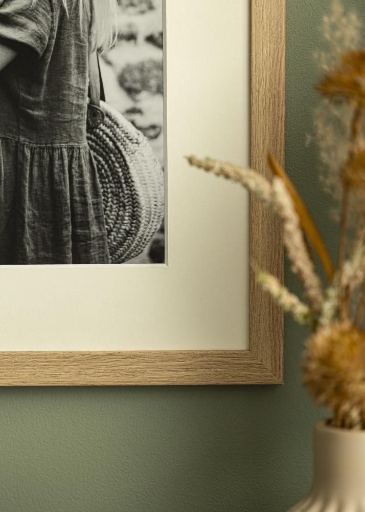 Paszpartu Piszkosfehér Fehér él 50x60 cm (39x49)