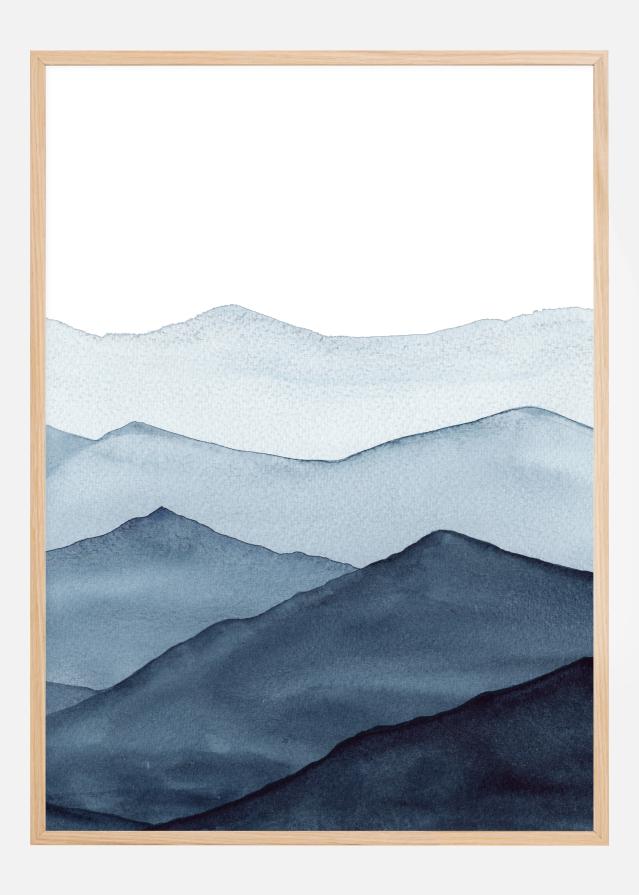 Abstract Blue Poszter