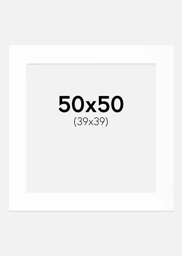 Paszpartu Canson Fehér Fehér él 50x50 cm (39x39)