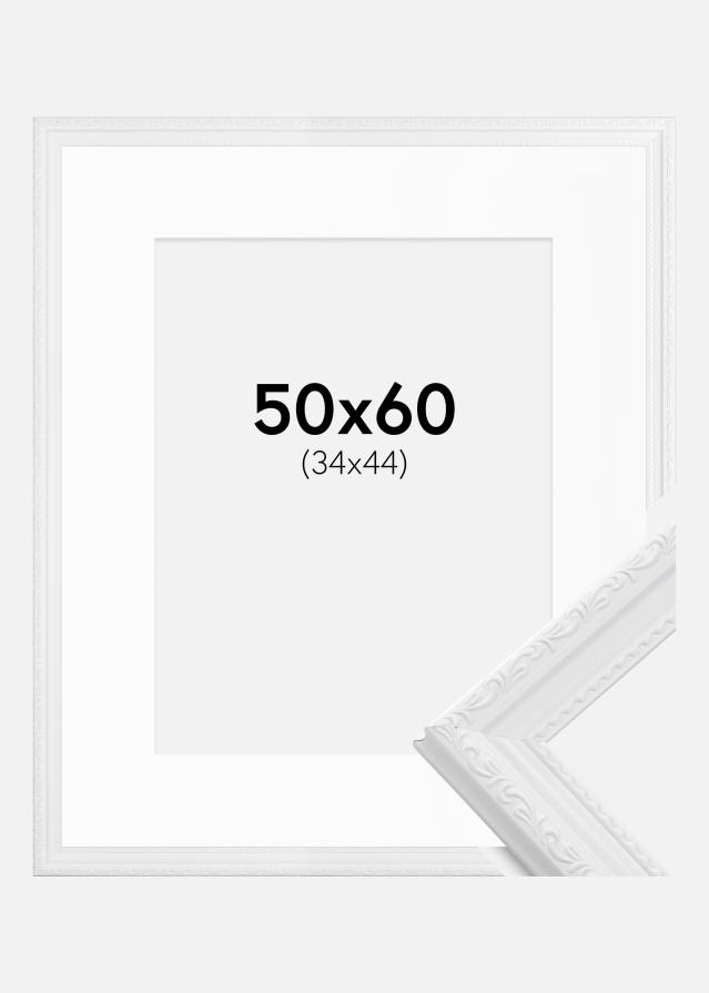 Keret Abisko Fehér 50x60 cm - Paszpartu Fehér 35x45 cm