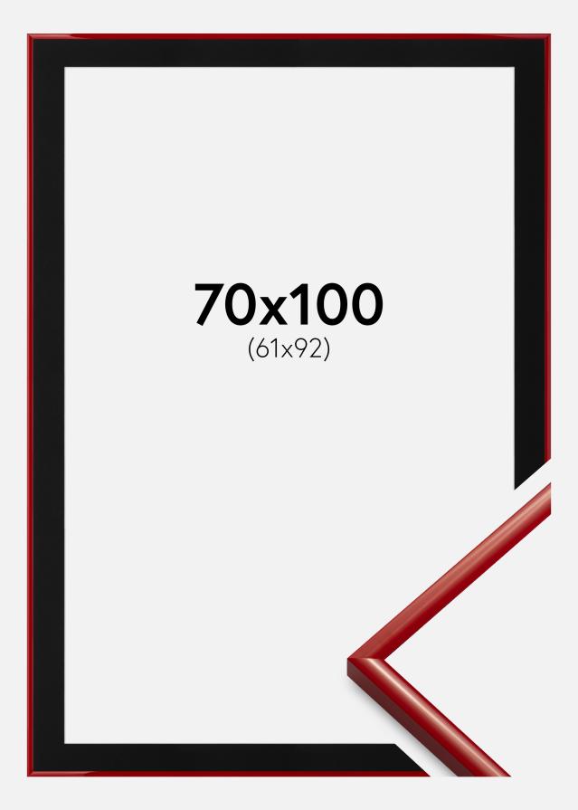Keret New Lifestyle Medium Red 70x100 cm - Paszpartu Fekete 62x93 cm