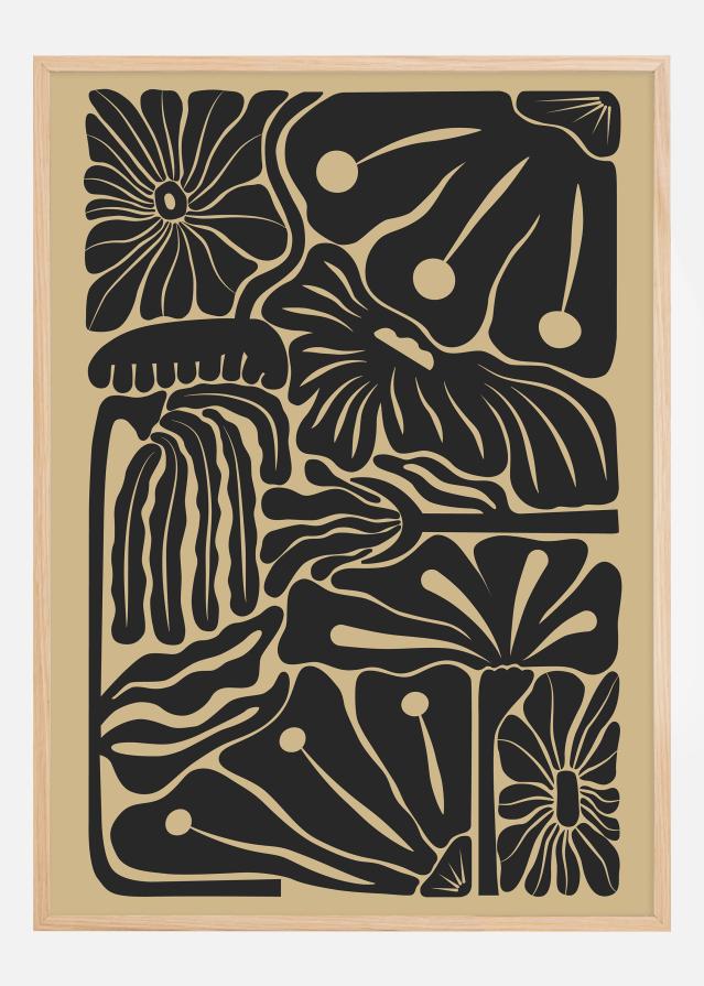 Graphic Art Brown Poszter