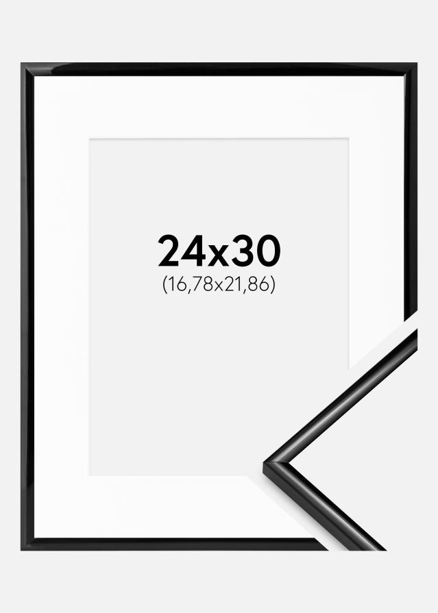 Keret Scandi Fekete 24x30 cm - Paszpartu Fehér 7x9 inches