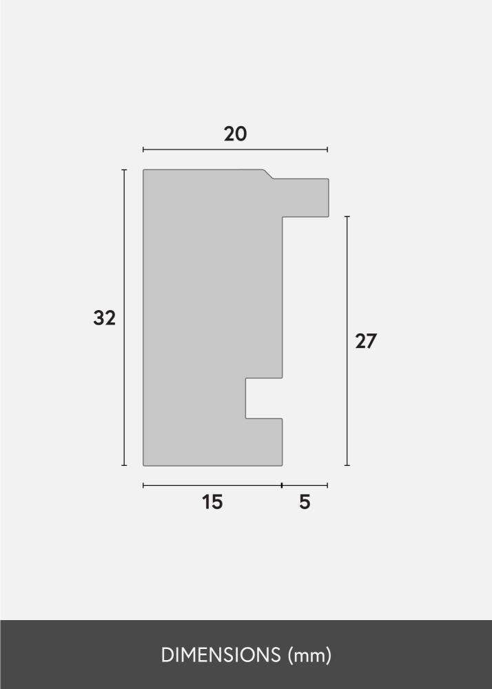 Keret Diana Akrilüveg Sárga 30x40 cm