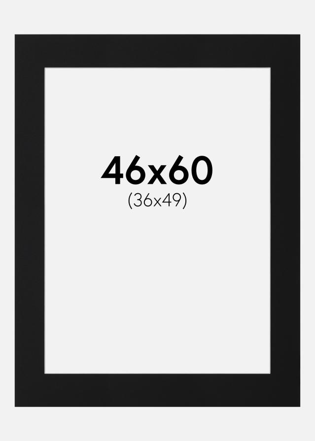 Paszpartu Fekete Standard (Fehér Mag) 46x60 cm (36x49)