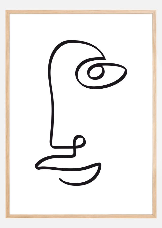 Face Line II Poszter