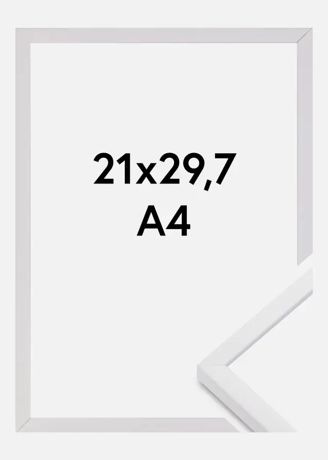 Keret E-Line Akrilüveg Fehér 21x29,7 cm (A4)