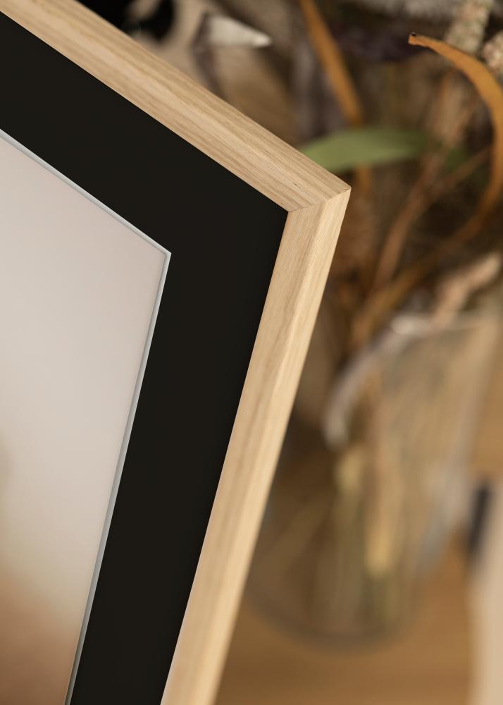 Keret Edsbyn Tölgy 30x40 cm - Paszpartu Fekete 8x12 inches