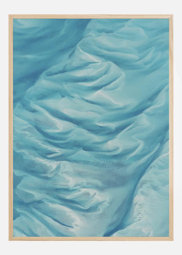 Blue Wave Art Poszter